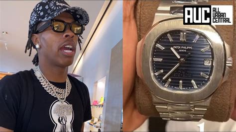 lil bany fake watch|lil baby patek philippe watch.